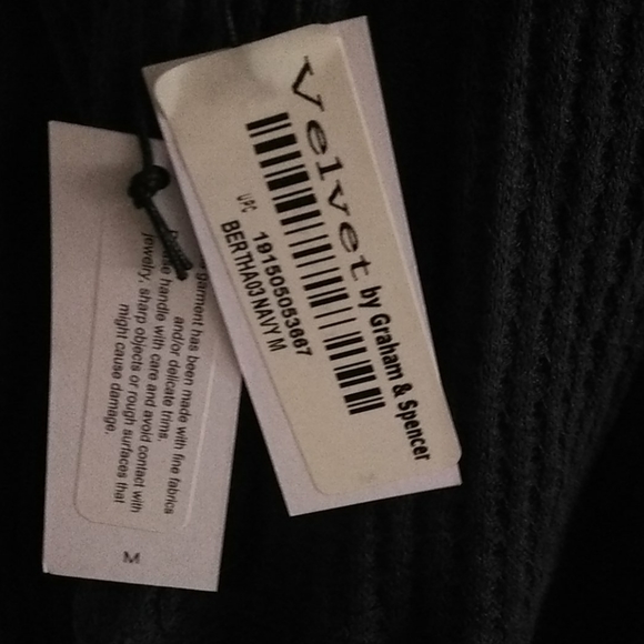 Navy Blue Cardigan - Picture 3 of 4